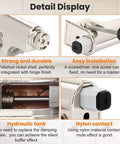 5 Pcs Soft Close Damper For Cabinet Doors And Wardrobe Doors detail display showing hydraulic buffer and nylon contact