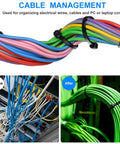 8 Inch Black Zip Ties 5000 Count Pack With 50 Pound Tensile Strength UV Resistant Self Locking Cable Ties for cable management.