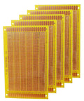 Five Pack 9 By 15 Cm Single Sided Perf Board Stripboard For DIY Electronics And Arduino Projects FR4 Copper Clad Breadboard