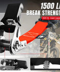 Heavy Duty Ratchet Tie Down Straps Set, 1500 Lb Break Strength, 1 Inch By 15 Foot with steel hook and padded grip detail.