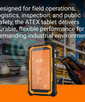 Industrial Grade Explosion Proof 7 Inch Android Tablet For Hazardous Areas Zone 2 ATEX Intrinsically Safe in worksite