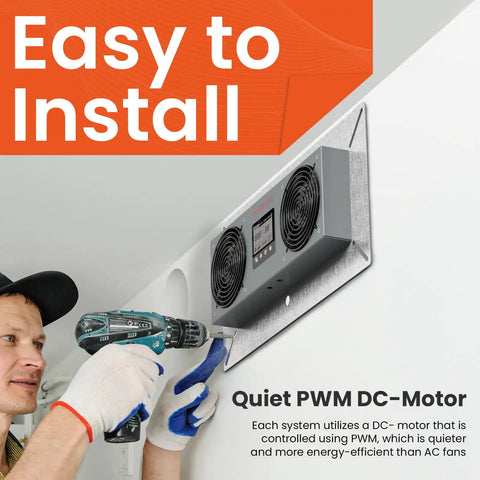 Installation of Crawlspace Ventilation Fan With Humidistat And Temperature Controller, 240 CFM Wall Mount Exhaust
