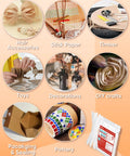 Collage showcasing uses of Full Size Clear Hot Glue Sticks 0.43 Inch Diameter 8 Inch Length 70 Pack for crafts and repairs.