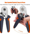 Ultimate Ferrule Crimping Tool Kit With 2000 Insulated Wire Terminals For Electrical Repairs And DIY Projects Featuring Ratchet Crimper For Precise Connections On Heavy Duty Wiring Harnesses That Are Total Game Changers, one-handed use, 11.8cm