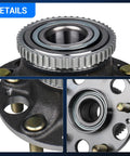 Rear Wheel Hub And Bearing Assembly Replacement 512188 For Acura TL 2004 2008 And Honda Accord 2003 2007 5 Lug Pair Close-up
