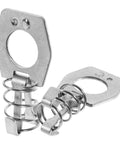 Two Pack RV Water Heater Cam Lock Set Stainless Steel Door Latch Fastener with Thumb Ring and Spring Replacement Part