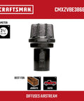 2-1/2 Inch Muffler Diffuser For Wet Dry Vac Attachment with diameter label and brand name Craftsman shown.