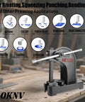 Premium 3 Ton Manual Arbor Press With Smooth Hand Wheel Heavy Duty Desktop Punch Press Machine for precise metalworking tasks.