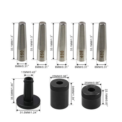 Bad Ass Universal 8 Piece Fuel Injector Seal Installation Tool Kit Fits Small To Large Engines 1 4 L Up To 6 2 L Includes Durable Stainless Steel Instruments Perfect Fit For 2010 Plus Car Models You Need In Your Garage Shop Right Now Today. Stainless steel injector seal tools with size markings