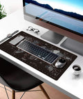 World Map Large Gaming Mouse Pad With Anti Slip Rubber Base Extended XXL Desk Mat for gaming keyboard and mouse on desk