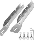 Adjustable Garage Door Reinforcement Bracket With Two Piece Design Extending 18 21 24 Inches Galvanized Steel Construction Beefed Up Corrosion Resistant Includes Pin And Hardware For Sectional Doors