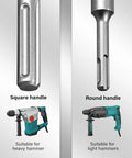 Filfeel Concrete Hole Saw Kit 90mm With Heavy Duty Tungsten Alloy Teeth Designed For Brick Cement And Stone Drilling Tasks Featuring A 350mm Round Shank Rod Plus Drill Wrench And Snazzy Storage Boxes For Pro级 Job Sites. Round handle drill rod for light hammers