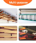 Wall Mounted Lumber Storage Rack Two Piece Set For Garage And Warehouse, heavy duty metal organizer for lumber pipes boards