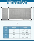 Expandable Window Screen 2 Pack Adjustable Fit For Double Hung Windows 18 Inches High And 25 To 49 Inches Wide Dimension Chart