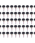 Tiny 50Pcs Mini Vibration Motors Set, DC 3V 10x2.7mm Low Noise Micro Vibrating Motors for Watches and Mobile Phones arranged in rows.