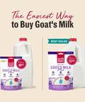 Human Grade Instant Goat Milk Powder Loaded With Probiotics To Settle Doggos And Kittens Tummies While Kickstarting Gut Health Perfect For Mixing Into Any Scoop As A Snappy Daily Nutrition Boost For Happy Fur Families 5.2 Ounces with comparable sizes of goat's milk.