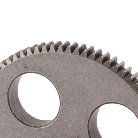 Close-up of 80 Tooth Mini Lathe Gear 12mm ID 83mm OD 8mm Thick Replacement for MX Lathes with high-speed steel anti-corrosion finish