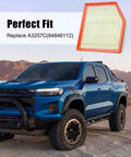 Premium Engine Air Filter Compatible With Chevy Colorado Trail Lt Z71 Zr2 And Gmc Canyon At4 At4X Denali 2023-2024 close up view
