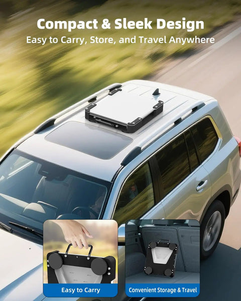 Mini Magnetic Roof Car Mount For Satellite Antenna on SUV