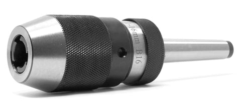 Keyless Drill Chuck Five Eighths Inch MT2 Arbor Taper for Drill Press Lathe or Mill Three Jaw Chuck in silver and black