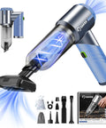 Cordless Portable Car Vacuum Cleaner With 17000 Pa Power 3 In 1 Vacuum Blow Inflate Handheld With Brushless Motor