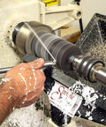 Simple woodturning tool set: 3 carbide tools for acrylic/resin, 9-inch shafts with colored handles