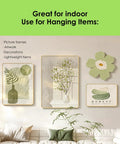 Wall art hanging in living room using Huge Pack Of 1000 Nylon Hook And Loop Adhesive Dots 0.59 Inch White Self Adhesive Circular Sticky Dots