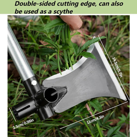 Heavy Duty Manganese Steel Garden Shovel Set For Landscaping And Outdoor Cleanup with flat blade cutting weeds
