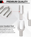 Jiimee 5-piece ball joint separator set chrome-vanadium steel with 1-1/8 in, 15/16 in, 11/16 in pickle forks and adapters