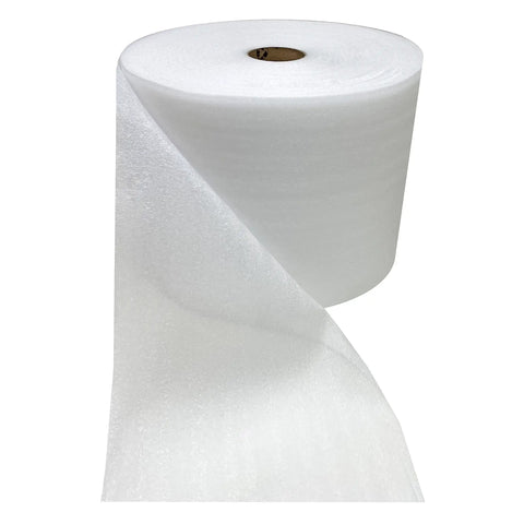 Foam Wrap Roll 320 Ft By 12 In Thick 1/16 Inch Perforated Every 12 Inches, Moisture Resistant And Dust Free Cushioning, White Roll