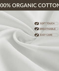 Close-up of buttery soft organic cotton showing texture and features, part of the Buttery Soft Organic Cotton Queen Fitted Sheet Featuring 12 Inch Deep Pockets That Snug Up To Any Mattress For Next Level Cozy Vibes And Seriously Comfy Sleep All Week Long.