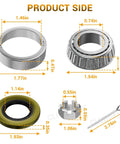 Front Wheel Bearing Hub Rebuild Kit For Ds Carryall Golf Carts Gas Electric Drive Smooth As Silk Oem Replacement 1013135 Two Pack parts layout.