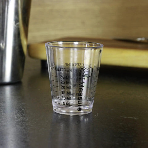 Clear Plastic Shot Glass Measurer 1 Ounce Teaspoon Tablespoon Mini Measuring Cup For Cocktails And Baking A Go To Tool For Measuring Drinks And Recipes Easy To Read Top Rack Dishwasher Safe Durable Kitchen Must Have, clear plastic cup with ml markings
