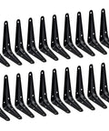 Beefy Heavy Duty Black Metal Shelf Brackets Set Of 20 6 Inch By 5 Inch Open L Shaped Wall Braces For Wood Shelves Rustic Farmhouse Iron J