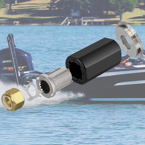 Flo Torq II Hub Kit For Outboard And Sterndrive Props Replacement, OEM 835257Q1 Compatible, Pro Grade, Fits 60 To 300HP Propellers, Mercury Mariner And Mercruiser Alpha One Bravo One Sterndrive Props