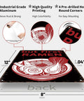 Funny Vintage Metal Sign But First Ramen Tin Wall Art 8x12 Inches, detailed view of ramen design with pre-drilled holes