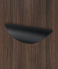 10 Pack Crescent Drawer Pulls Black Zinc Alloy Nordic Style Cabinet Wardrobe Handles with One And One Quarter Inch Hole Centers