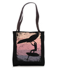 Retro Wing Foiling Tote Bag For Wingsurfing Enthusiasts And Coaches With Vintage Man Wingboard Design, 16x16 Inch
