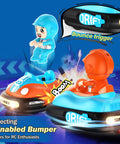 Two Player RC Bumper Cars Set For Kids 3 And Up With Remote Control Battle Cars LED Lights Music And Sound Indoor Play Party