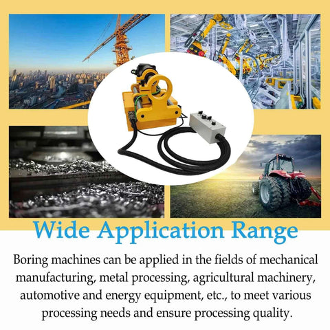 BEILOCKERY 110V hole drilling machine with 1500W, 380mm travel, Ф45–Ф180mm bore for pipe boring applications