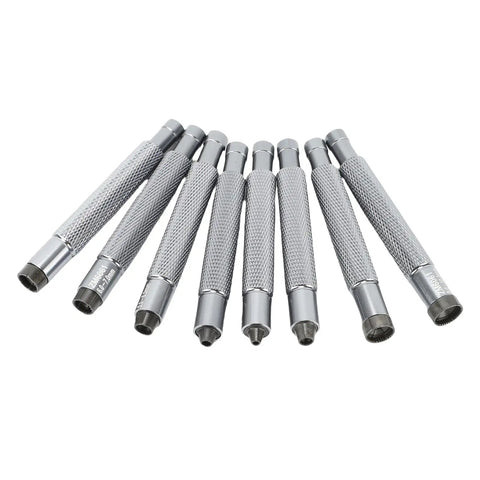 Watch Crown Winder Tool Set 2mm to 10mm Eight Piece Aluminum Alloy Precision Repair Kit for Crown Removal and Maintenance