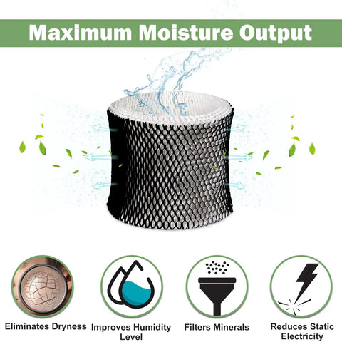 Budget Friendly Replacement Humidifier Filter B That Fits Sunbeam SCM1746 with moisture output and white mesh design