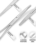 Close-up of tools in the 18 Piece Dissection Kit With Carrying Case Pro Grade Stainless Steel Tools For Students, Teachers And Pros
