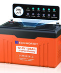 12V 100Ah LiFePO4 Trolling Battery With SOC Display And Bluetooth Upgrade Two Point Zero 100A BMS showing status panel