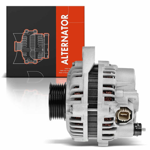 Alternator Replacement For Honda Civic And Acura EL 2001 2005 1.7L 70A 12V Direct Fit With 6 Groove Pulley CCW Rotation