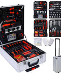 899-Piece All-In-One Home Repair Tool Set With Rolling Toolbox Case And Four Drawers For DIY Projects, includes pliers and wrenches