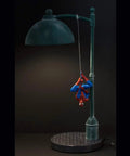 Spider Man Streetlight LED Mood Desk Lamp For Heroes Night Light 16 Inch Marvel Themed Desk Light With Bright LED Glow Lit Street Lamp Style For Fans And Collectors