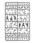 Sprue of unpainted Bolt Action French Army Starter Army 1 To 56 Scale Tabletop Miniatures, 28mm WWII soldier parts for assembly