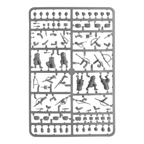 Sprue of unpainted Bolt Action French Army Starter Army 1 To 56 Scale Tabletop Miniatures, 28mm WWII soldier parts for assembly