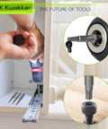 Person using drill with Massive 1710 Piece Metric Bolt Set With M2 M3 M4 Screws Nuts Washers Hex Socket Head Cap Screws